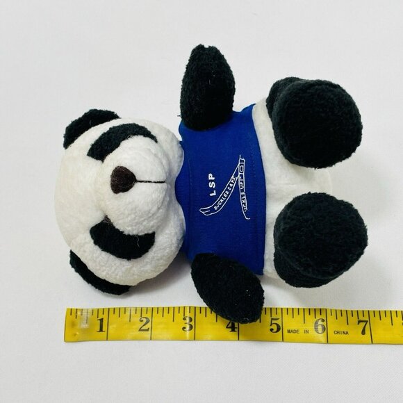 Vintage Logo Bear Lsp Panda Plush Toy Buckle Up Driving Safety Driver Warning - Picture 5 of 10